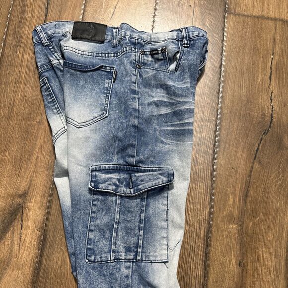 Vtg Y2K Rocawear Stretch Skinny Fit Hip Hop Streetwear Denim Jeans Mens Sz 32X29 - Picture 8 of 8